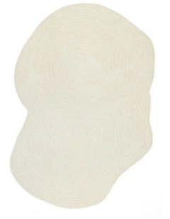 Nafiya Modern Hand-Tufted Wool Rug in Cream