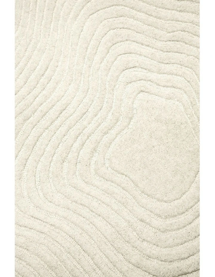Nafiya Modern Hand-Tufted Wool Rug in Cream image 5