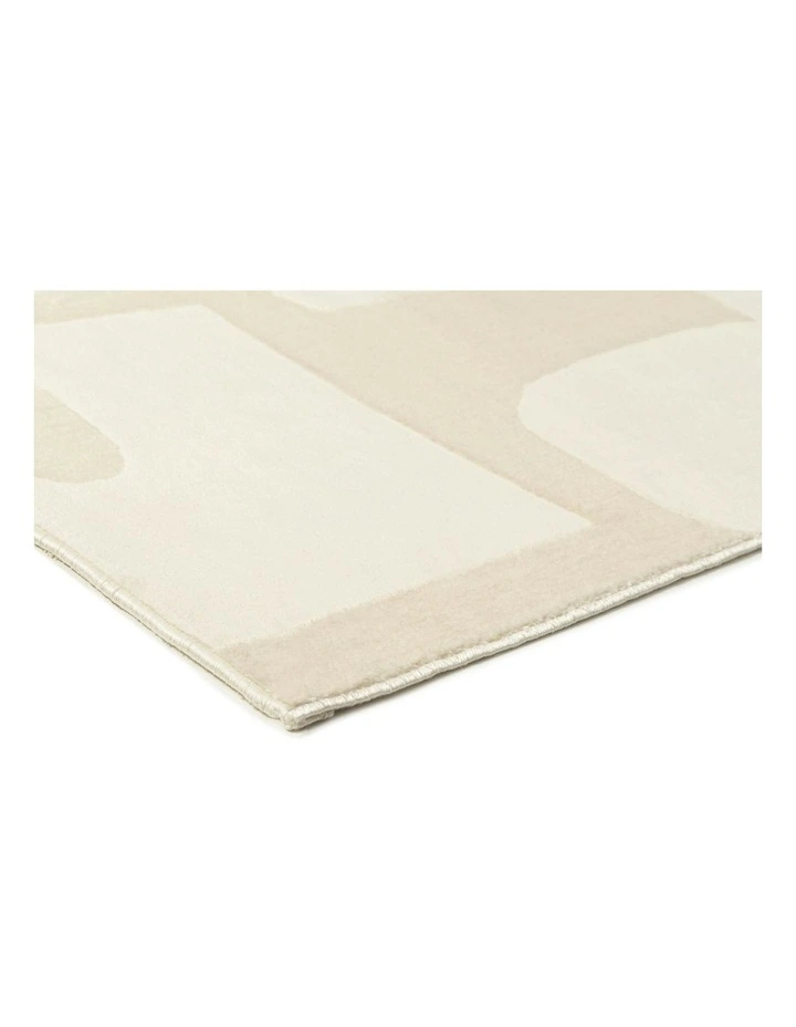 Arisa Geometric Washable Rug in Neutral image 2