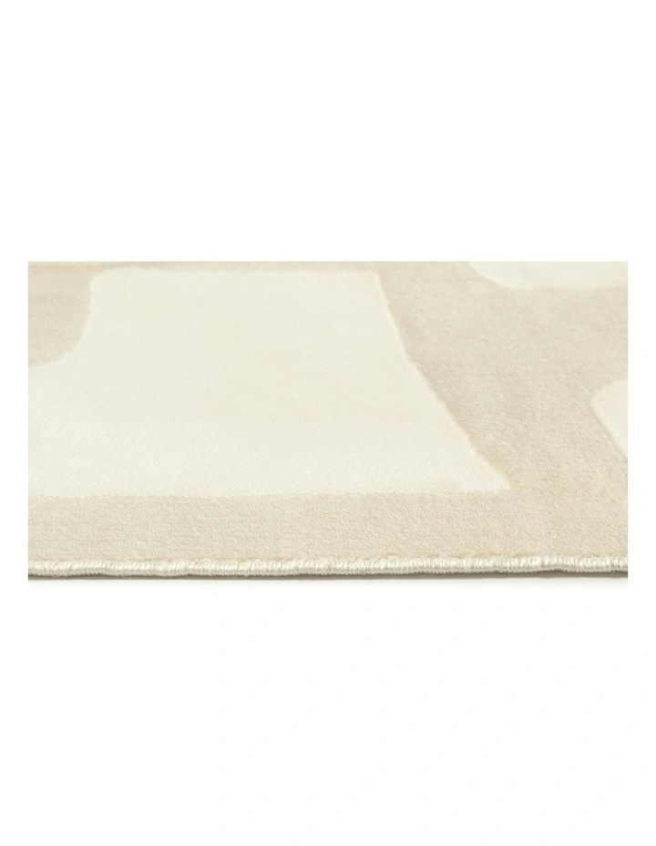 Arisa Geometric Washable Rug in Neutral image 3