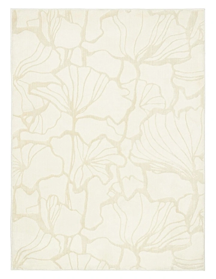 Safiya Abstract Washable Rug in Neutral image 1