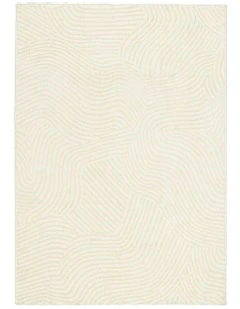 Idina Abstract Washable Rug in Neutral