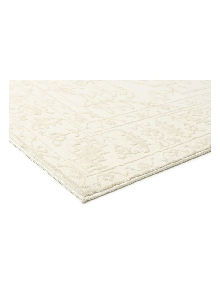 Lianda Medallion Washable Rug in Neutral image 2
