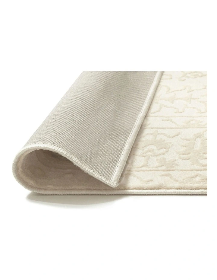 Lianda Medallion Washable Rug in Neutral image 4