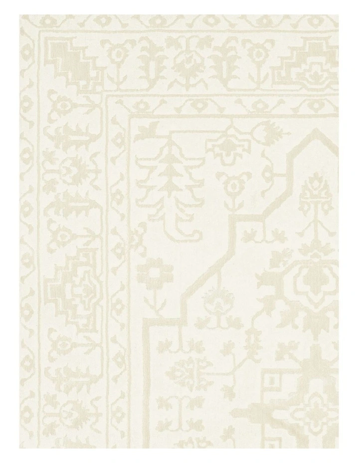 Lianda Medallion Washable Rug in Neutral image 5