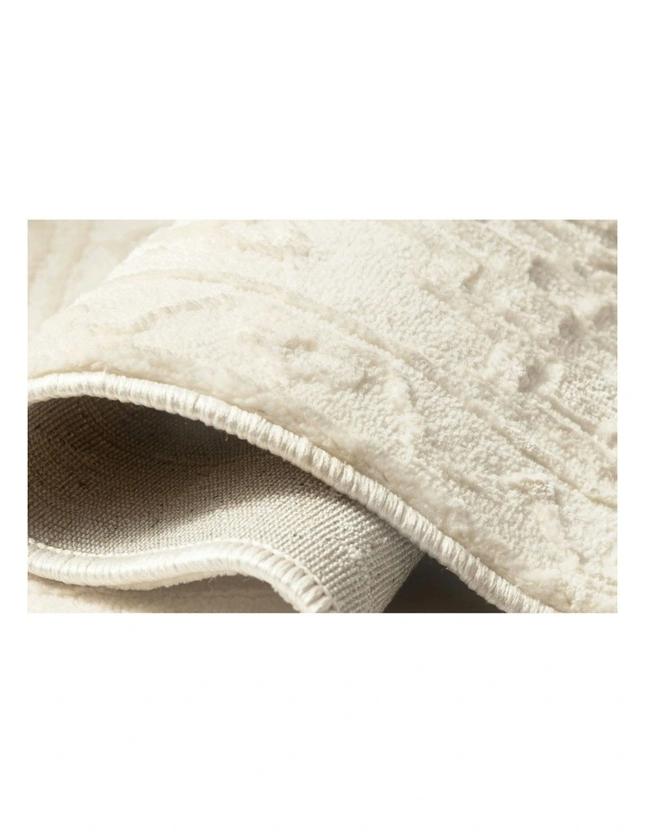 Lianda Medallion Washable Rug in Neutral image 7