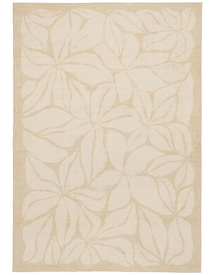 Talari Botanical Washable Rug in Warm Yellow image 1