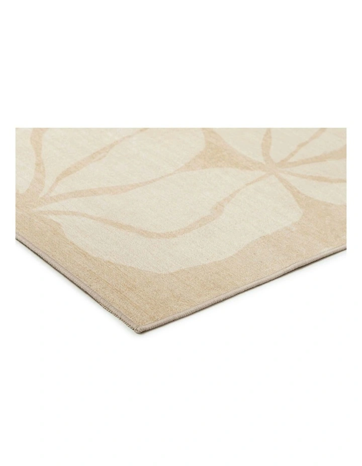 Talari Botanical Washable Rug in Warm Yellow image 2