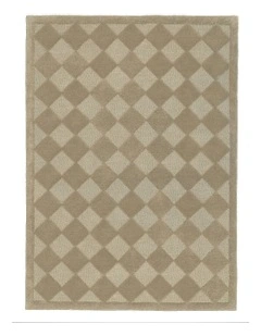 Canaya Diamond Hand-Tufted Rug in Beige