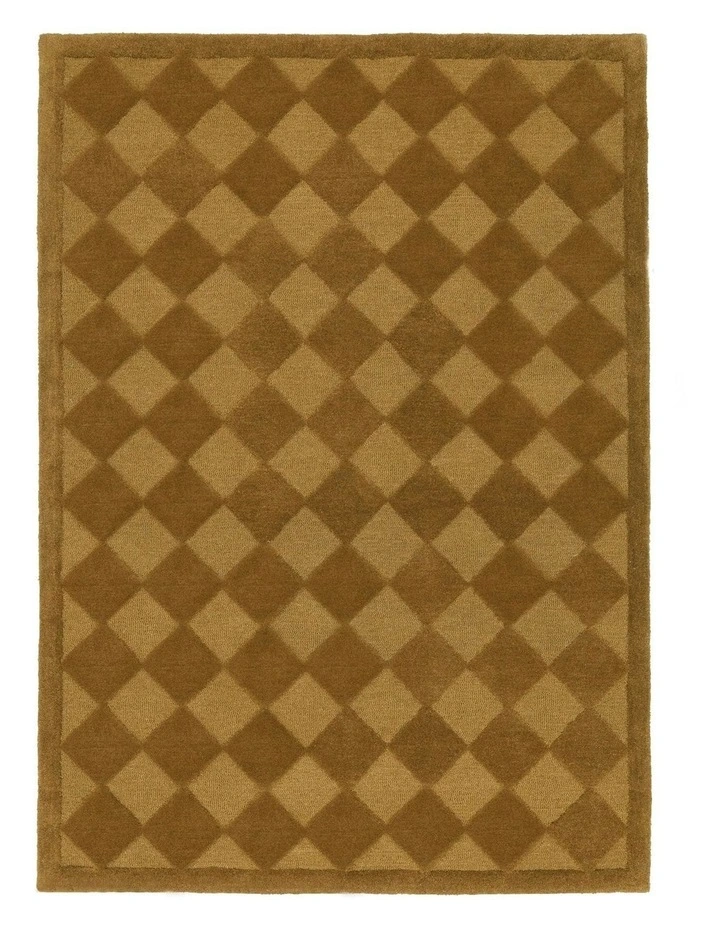 Emeka Diamond Hand-Tufted Rug in Moss Brown image 1