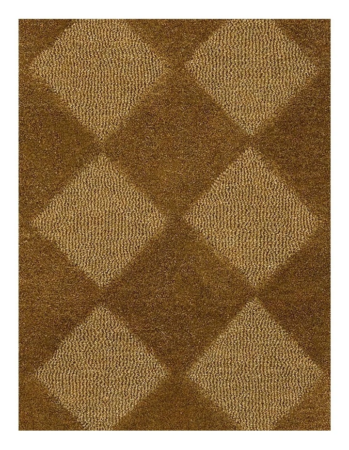 Emeka Diamond Hand-Tufted Rug in Moss Brown image 5