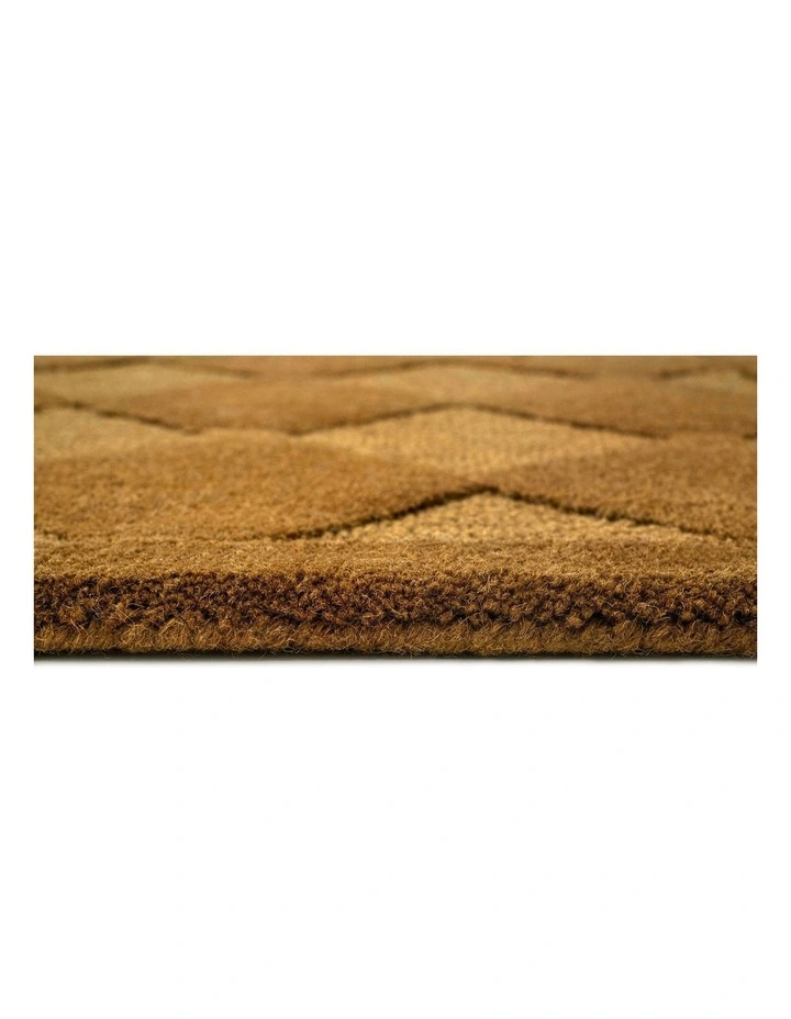 Emeka Diamond Hand-Tufted Rug in Moss Brown image 6