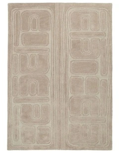 Jafina Abstract Hand-Tufted Rug in Beige