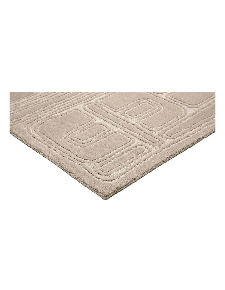 Jafina Abstract Hand-Tufted Rug in Beige image 2