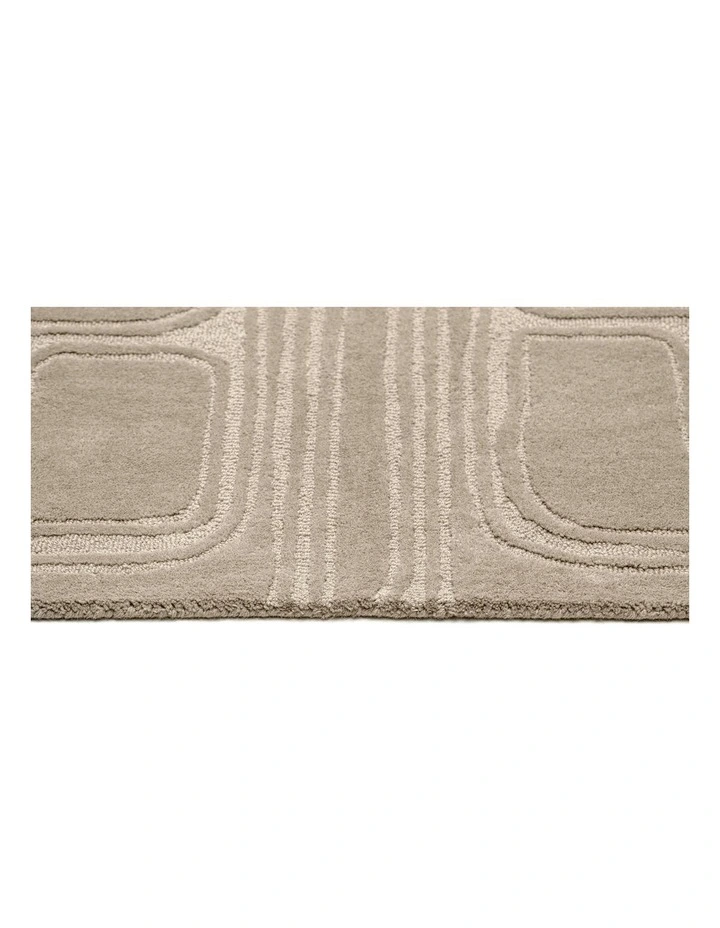Jafina Abstract Hand-Tufted Rug in Beige image 3