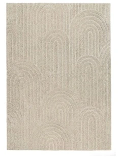 Moraya Rainbow Hand-Tufted Rug in Beige