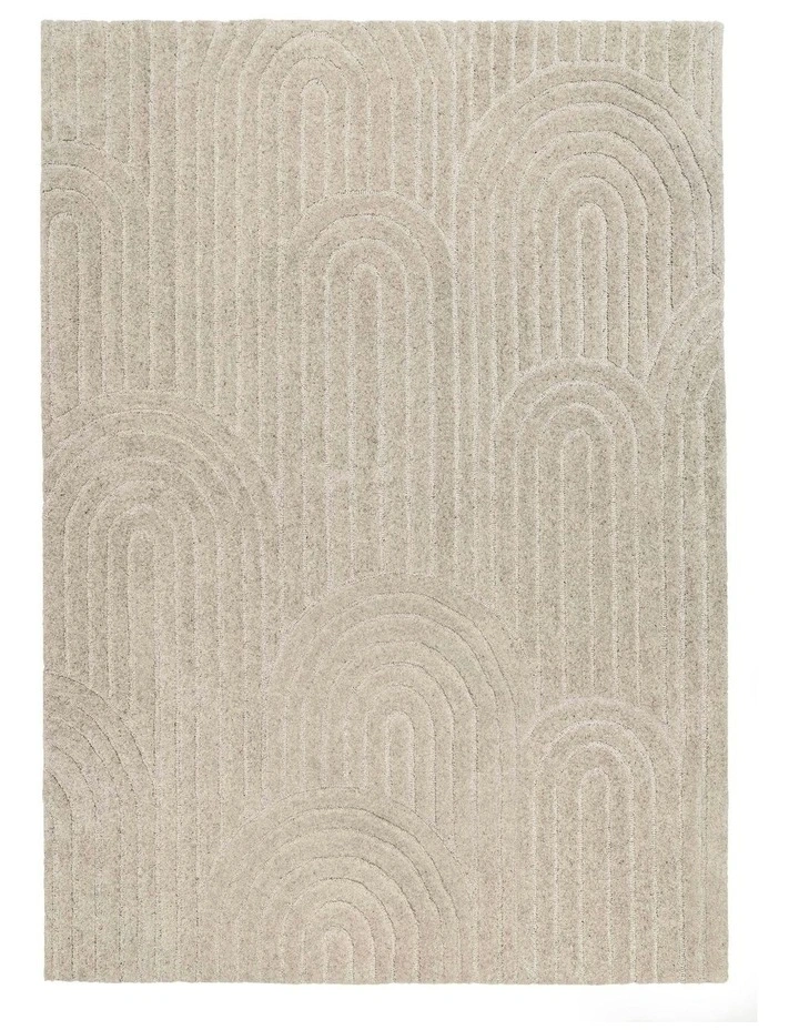 Moraya Rainbow Hand-Tufted Rug in Beige image 1