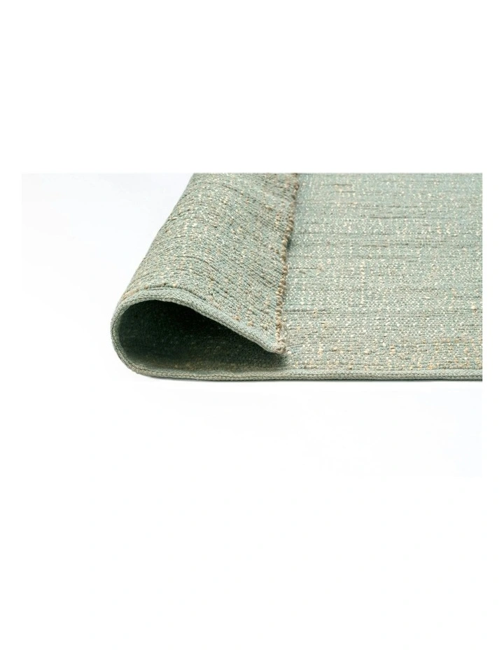 Ishani Flatweave Jute and Cotton Rug in Green image 4
