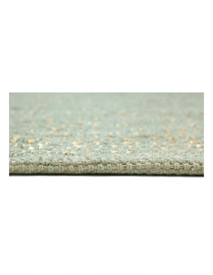 Ishani Flatweave Jute and Cotton Rug in Green image 6