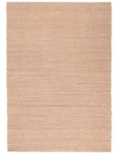 Briony Flatweave Jute and Cotton Rug in Peach