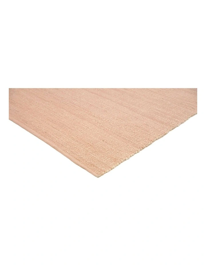 Briony Flatweave Jute and Cotton Rug in Peach image 2