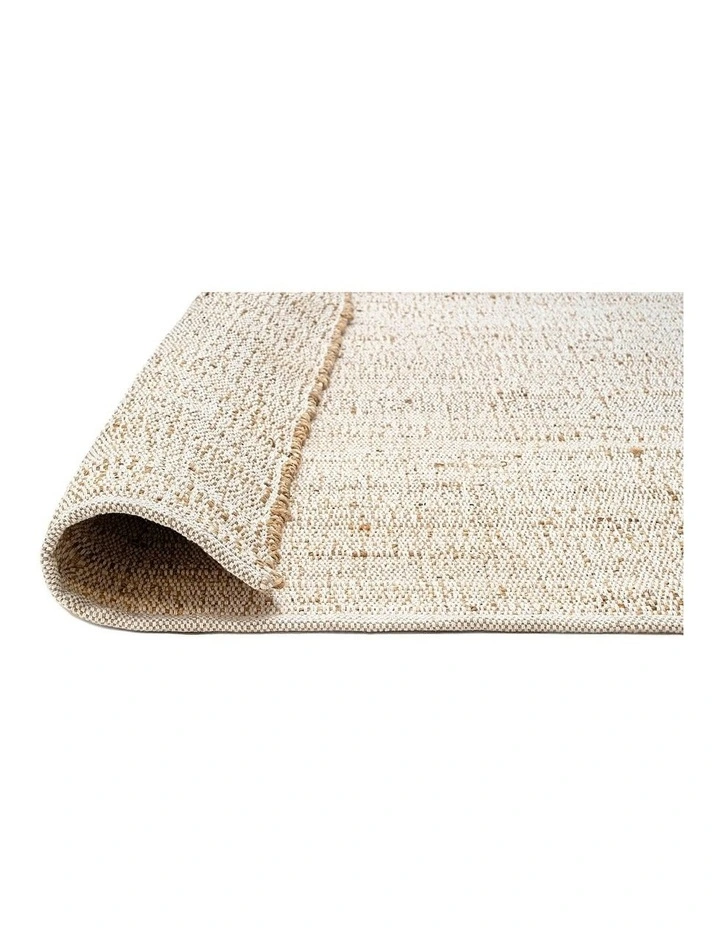 Naveya Flatweave Jute and Cotton Rug in Natural image 4