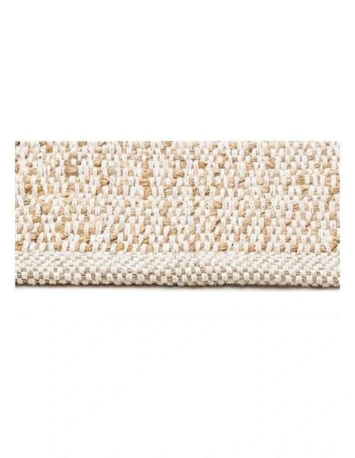 Naveya Flatweave Jute and Cotton Rug in Natural image 6