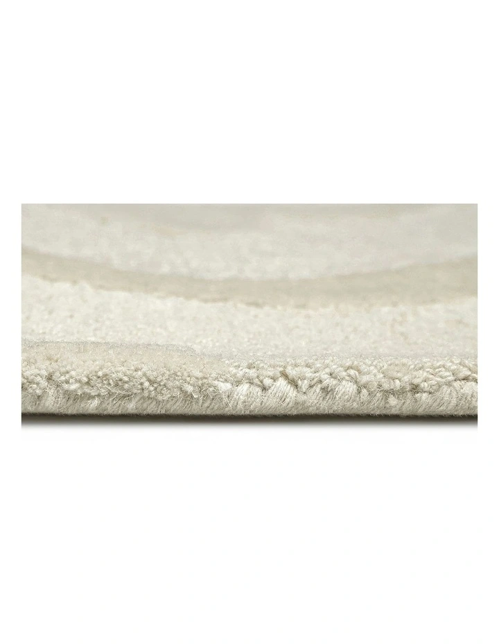 Innaya Abstract Hand-Tufted Wool Rug in Neutral image 3