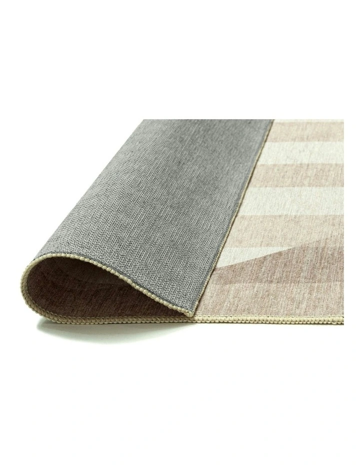 Icarus Abstract Circle Indoor Outdoor Rug in Sand/Warm Taupe image 4