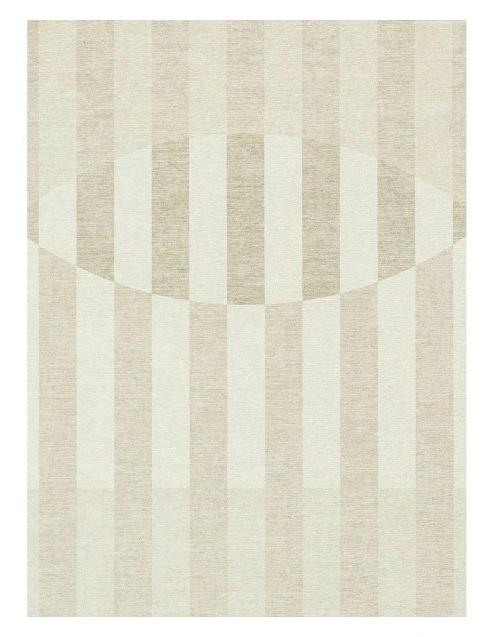 Icarus Abstract Circle Indoor Outdoor Rug in Sand/Warm Taupe image 5