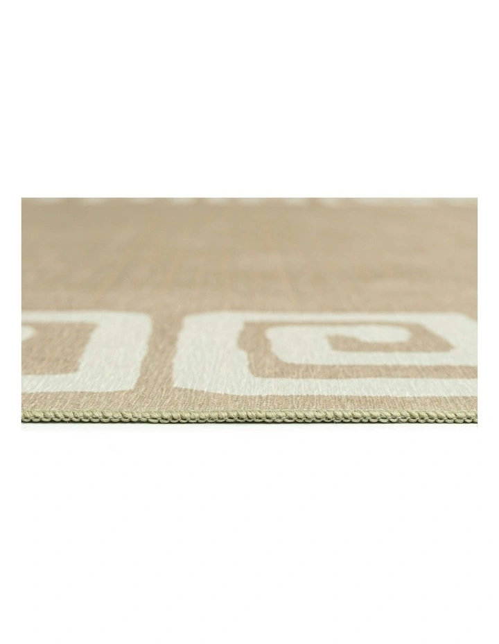 Ione Geometric Indoor Outdoor Rug in Sandy Beige/Light Oat image 6