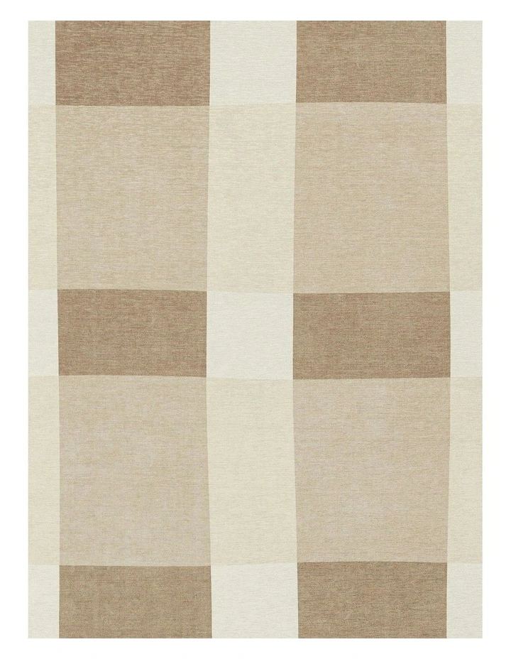 Jura Checkered Indoor Outdoor Rug in Beige/Ivory image 5