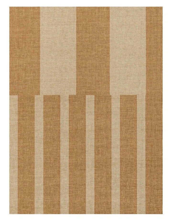 Ravello Striped Indoor Outdoor Rug in Warm Beige/Golden Sand image 5