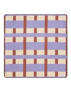 Isandro Beach Mat in Lavendar/Sand