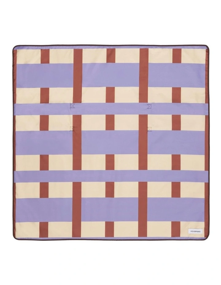 Isandro Beach Mat in Lavendar/Sand image 1