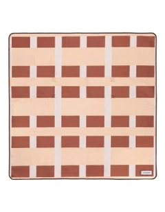 Brisa Beach Mat in Tan Milk and Umber