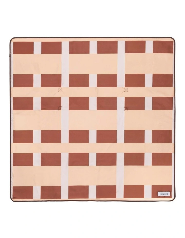 Brisa Beach Mat in Tan Milk and Umber image 1