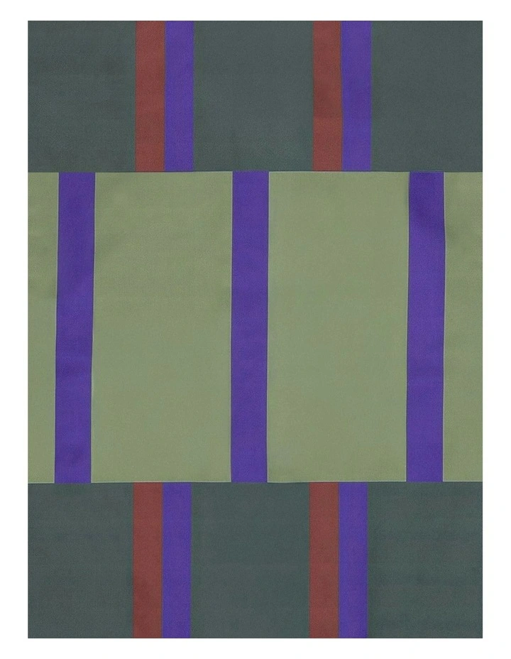 Varda Beach Mat in Olive Navy/Oxblood image 5