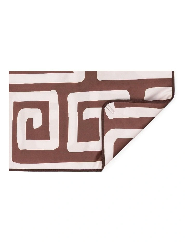 Cairo Beach Mat in Cream and Cocoa image 4