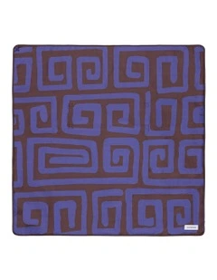 Mylo Beach Mat in Indigo and Chocolate
