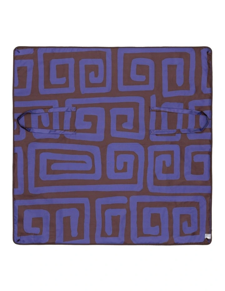 Mylo Beach Mat in Indigo and Chocolate image 2