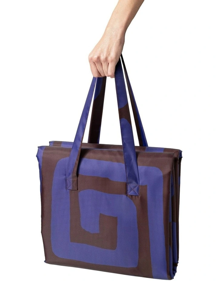 Mylo Beach Mat in Indigo and Chocolate image 3