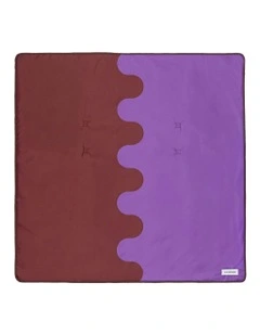 Selene Beach Mat in Plum/Garnet