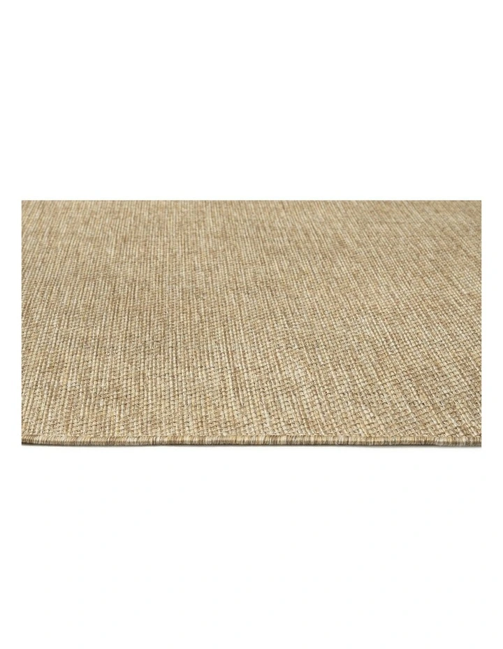 Dune Woven Indoor Outdoor Rug in Natural Beige image 3