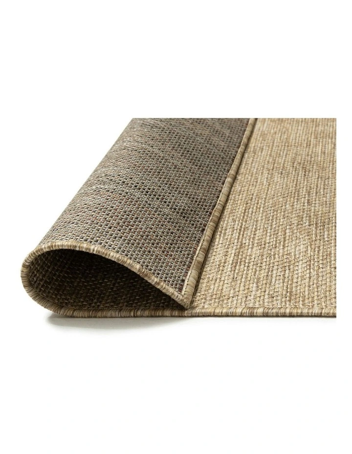 Dune Woven Indoor Outdoor Rug in Natural Beige image 4