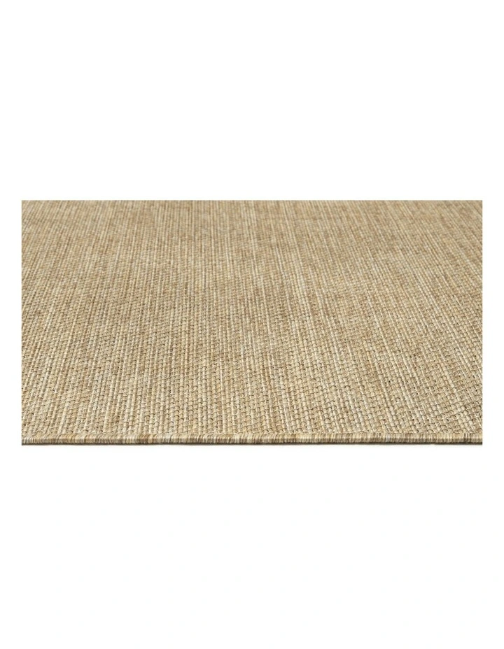 Dune Woven Indoor Outdoor Runner Rug in Natural Beige image 3