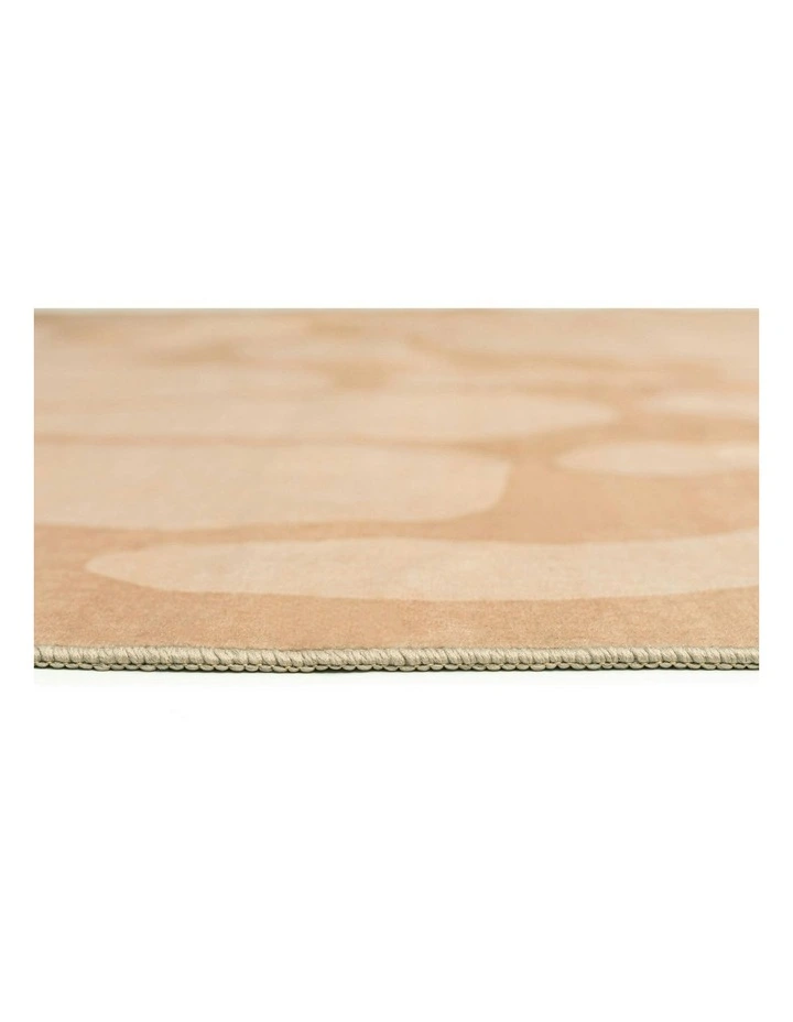 Ayesha Floral Washable Rug in Brown image 6