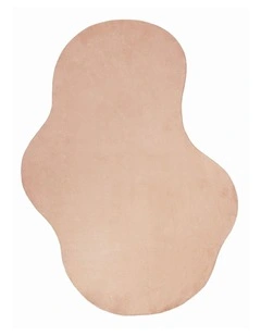 Taliya Irregular Shape Washable Rug in Dark Beige