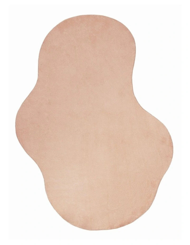 Taliya Irregular Shape Washable Rug in Dark Beige image 1