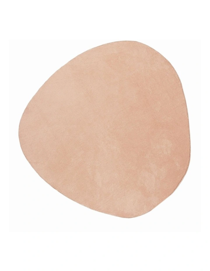 Golea Irregular Shape Washable Rug in Dark Beige image 1